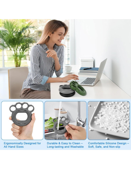 Entrenador de Fuerza de Mano RYACO - Paquete 9 Piezas