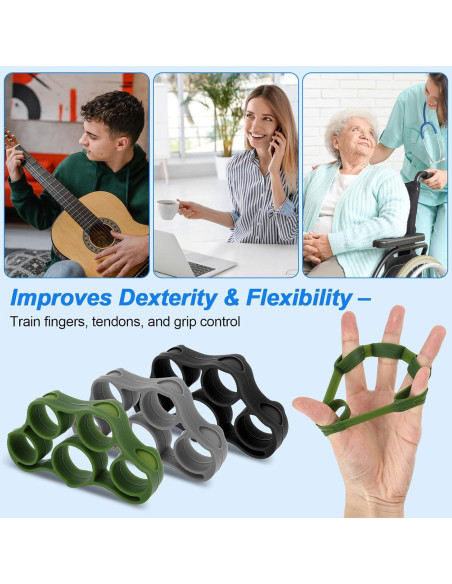 Entrenador de Fuerza de Mano RYACO - Paquete 9 Piezas