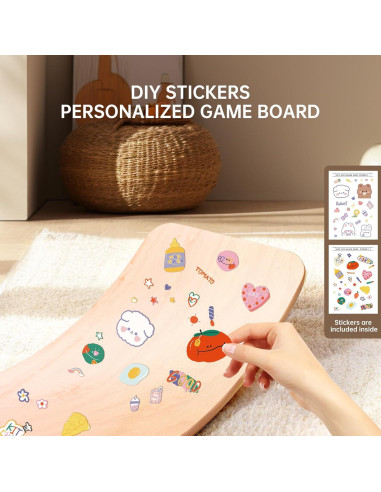 Tabla de Equilibrio KHTO para Niños y Adultos - Madera de Haya