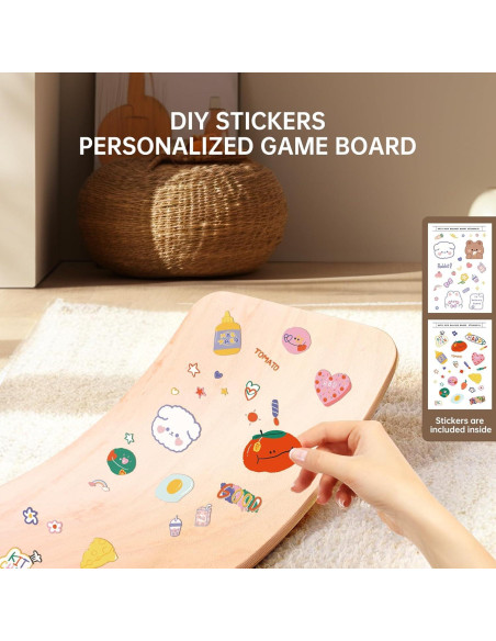 Tabla de Equilibrio KHTO para Niños y Adultos - Madera de Haya