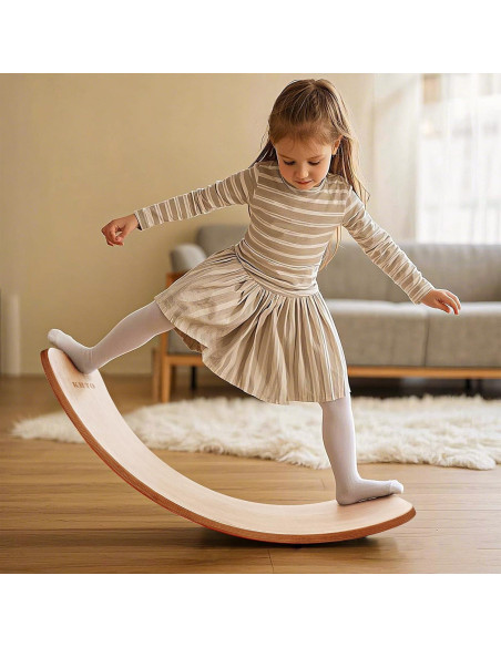 Tabla de Equilibrio KHTO para Niños y Adultos - Madera de Haya