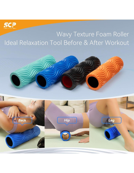 Rodillo de Espuma SUBCULTUREPICK 38 cm para Masaje Muscular