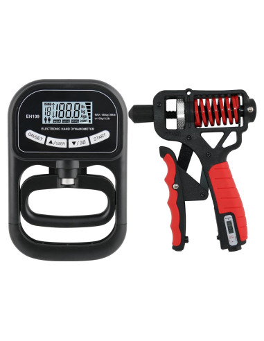 Conjunto de probador y entrenador de fuerza de agarre Captain - dinamómetro electrónico 180kg