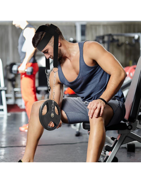 Arnés de Cuello Tiiyee para Entrenamiento de Fuerza - Nylon Ajustable