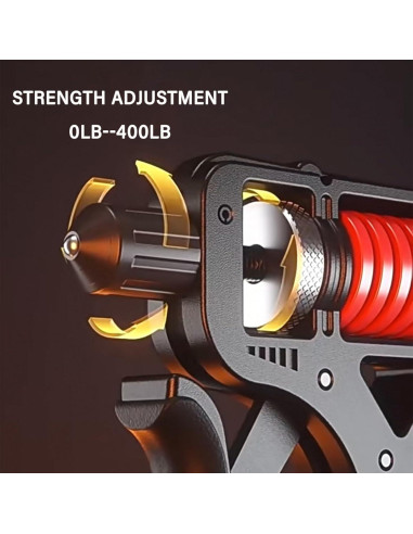 Conjunto de probador y entrenador de fuerza de agarre Captain - dinamómetro electrónico 180kg