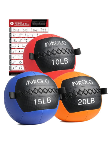 Balón Medicinal Suave Mikolo 4.5-11.3kg para Entrenamiento