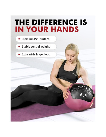 Balón Medicinal Suave Mikolo 4.5-11.3kg para Entrenamiento
