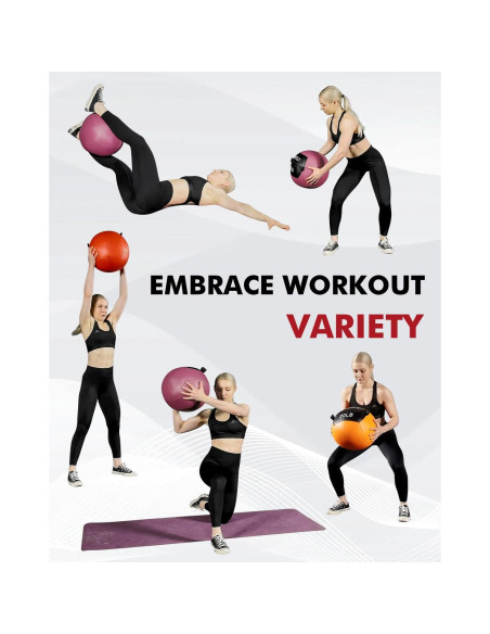 Balón Medicinal Suave Mikolo 4.5-11.3kg para Entrenamiento