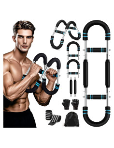 Entrenador de brazos Twister Loruoea 40-100lb con guantes y mochila