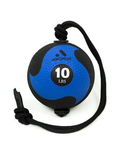 Balón Medicinal Aeromat Elite Power 10 lb con Cuerda Azul