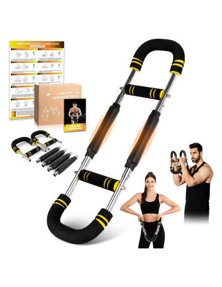 Entrenador de brazos Twister OPDEKEHA 6 niveles resistencia 13.6-54.4 kg