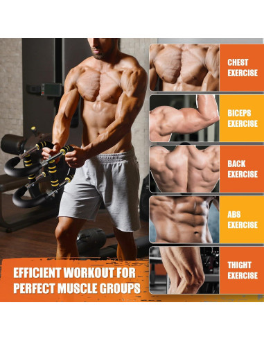 Entrenador de brazos Twister OPDEKEHA 6 niveles resistencia 13.6-54.4 kg