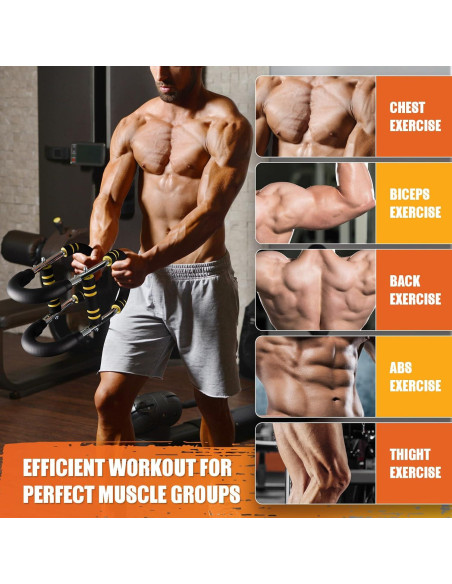 Entrenador de brazos Twister OPDEKEHA 6 niveles resistencia 13.6-54.4 kg