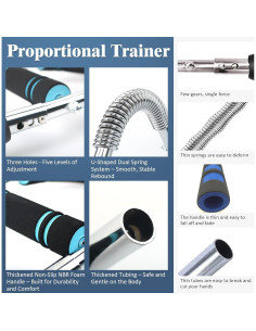 Entrenador de Brazo Twister Genérico STU01 - Resistencia 40-72kg 2