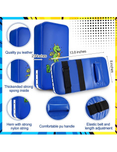 Set de Guantes de Boxeo y Pata de Patada HyDren Azul 2