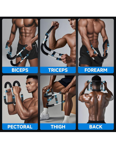 Entrenador de brazos Boilsum U ajustable 18-59kg para pecho