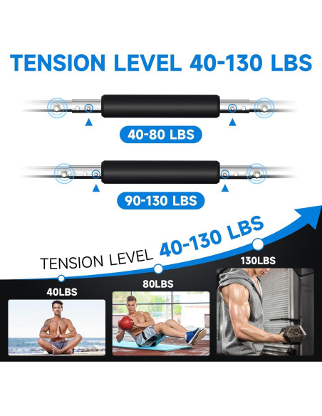 Entrenador de brazos Boilsum U ajustable 18-59kg para pecho