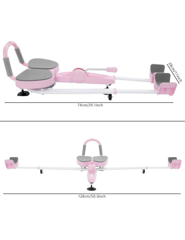 Estirador de Piernas Jiabailie Rosa Ajustable para Flexibilidad