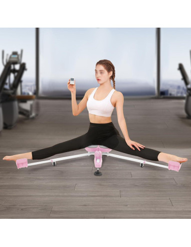 Estirador de Piernas Jiabailie Rosa Ajustable para Flexibilidad