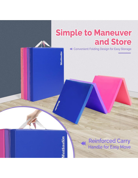 Colchoneta de Gimnasia Plegable Matladin 240x60x5 cm EPE PU