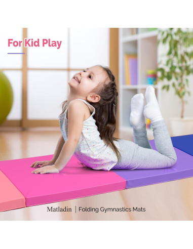 Colchoneta de Gimnasia Plegable Matladin 240x60x5 cm EPE PU