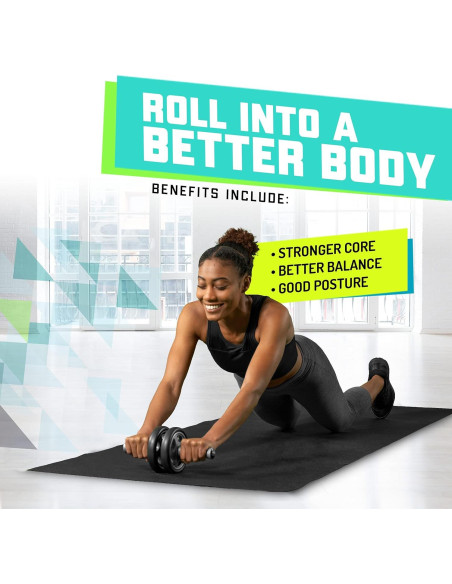 Rueda de Abdominales Elite Sportz Doble - Entrenamiento Compacto