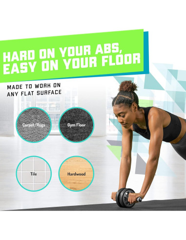 Rueda de Abdominales Elite Sportz Doble - Entrenamiento Compacto