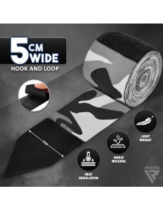 Envolturas de Mano RDX 4.5M Camo - Boxeo y MMA 2