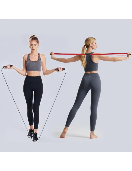 Kit de Rueda de Abdominales READAEER con Accesorios Completo