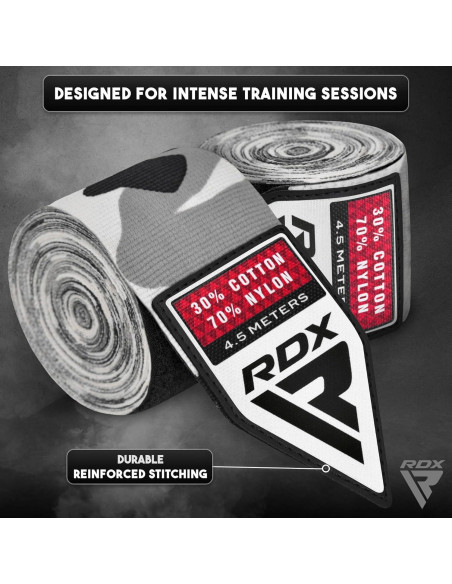 Envolturas de Mano RDX 4.5M Camo - Boxeo y MMA