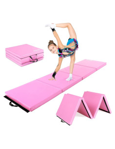 Colchoneta de Gimnasia Plegable Matladin 240x60x5 cm Rosa