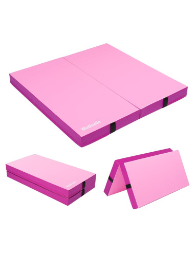 Mat de Gimnasia Plegable Matladin 1.22m x 1.22m Rosa
