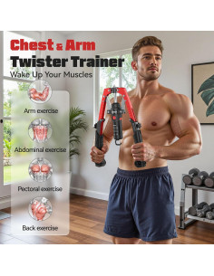 Entrenador de Pecho y Brazo FLYBIRD 2-en-1 Hidráulico 10-200 kg 2