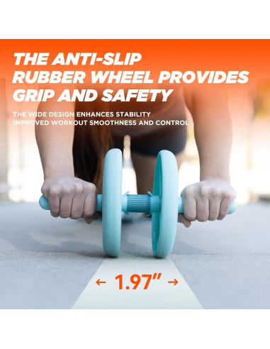 Rueda Ab Roller Body Factor con Almohadillas y Banda Elástica