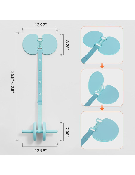Rueda Ab Roller Body Factor con Almohadillas y Banda Elástica