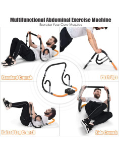 Rodillo Abdominal Goplus Portátil para Ejercicio en Casa 3.49 kg 2