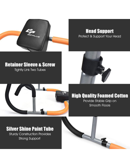 Rodillo Abdominal Goplus Portátil para Ejercicio en Casa 3.49 kg