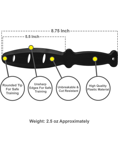 Cuchillo de Entrenamiento MACS de Polipropileno 27.31 cm