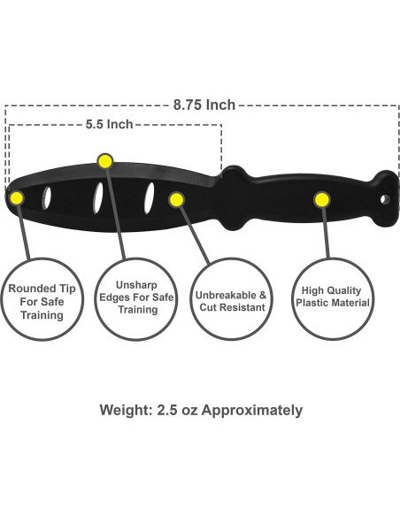 Cuchillo de Entrenamiento MACS de Polipropileno 27.31 cm