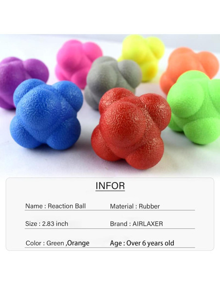 Bola de Reacción AIRLAXER para Entrenamiento Mano-Ojo - 2 Unidades