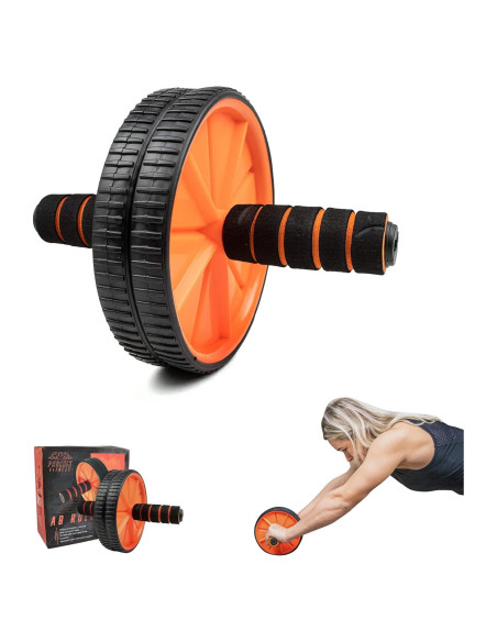 Rueda Abdominal Phoenix Fitness - Tonifica Cuerpo 30cm Gris