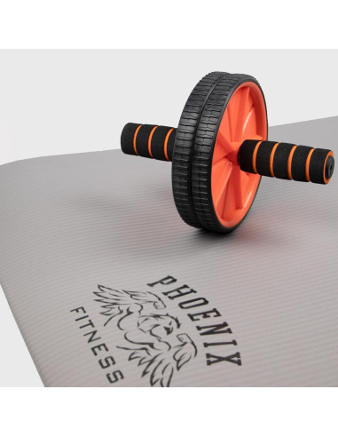 Rueda Abdominal Phoenix Fitness - Tonifica Cuerpo 30cm Gris