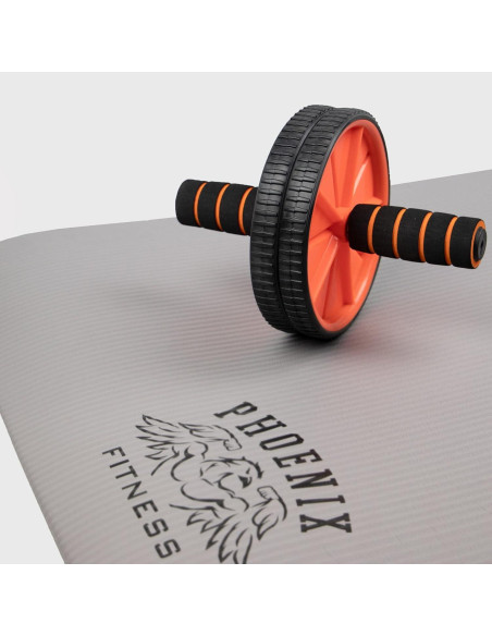 Rueda Abdominal Phoenix Fitness - Tonifica Cuerpo 30cm Gris