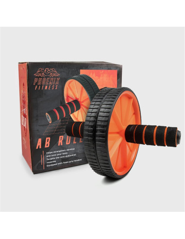 Rueda Abdominal Phoenix Fitness - Tonifica Cuerpo 30cm Gris