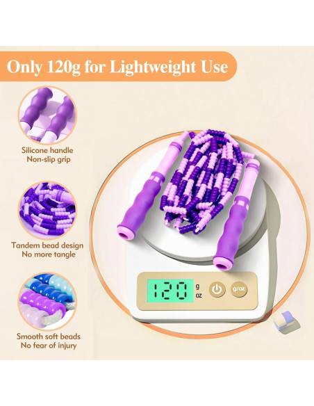 Cuerda de saltar ajustable Mipibis para niños 243 cm