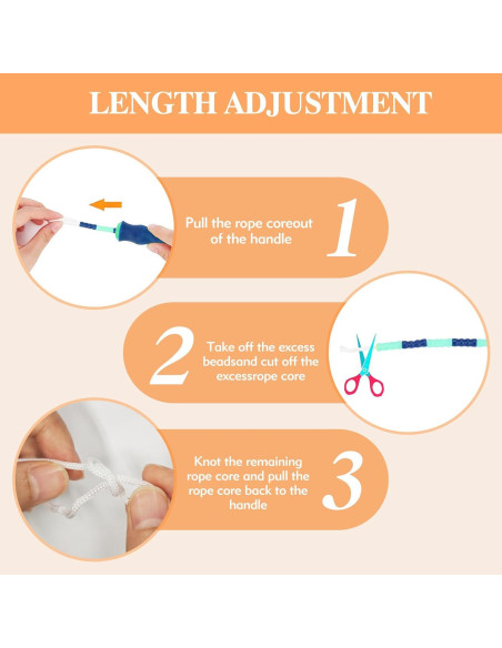 Cuerda de saltar ajustable Mipibis para niños 243 cm