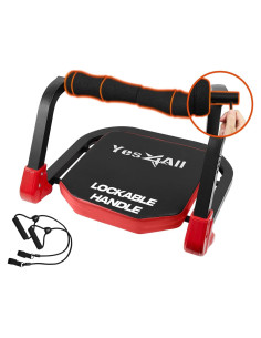 Máquina de Crunch Abdominal Yes4All con Bandas de Resistencia