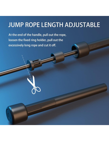 Cuerda de Saltar Ajustable Sufeasdf - Set Familiar 4 Pack