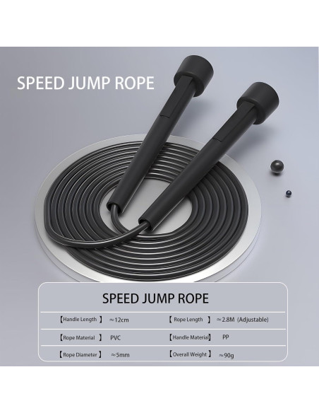 Cuerda de Saltar Ajustable Sufeasdf - Set Familiar 4 Pack