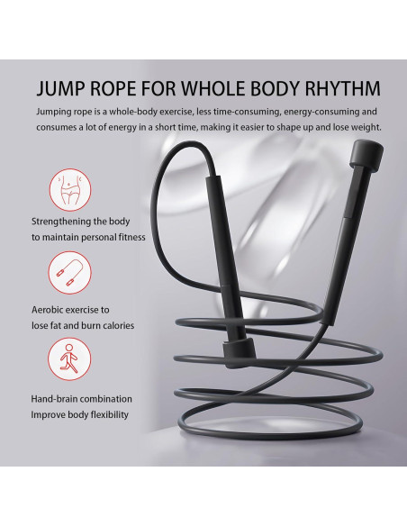 Cuerda de Saltar Ajustable Sufeasdf - Set Familiar 4 Pack